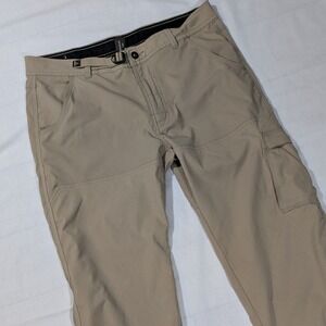 Prana Stretch Zion Pants  Brown Cargo Straight Climbing Hiking Mens L Gorpcore